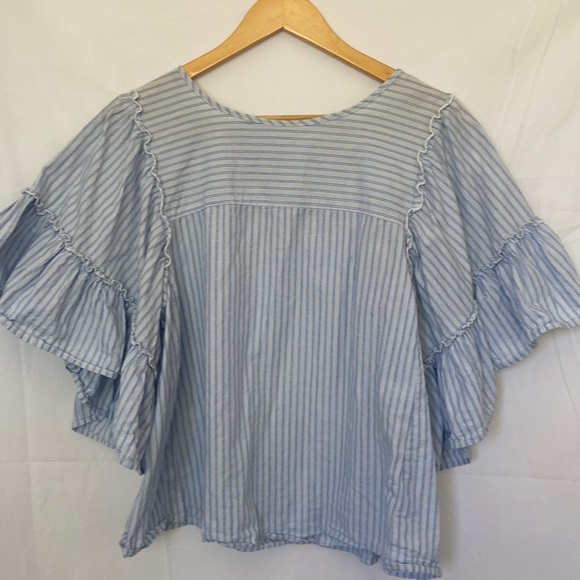 GAP Peasant stripe blouse - Picture 1 of 3